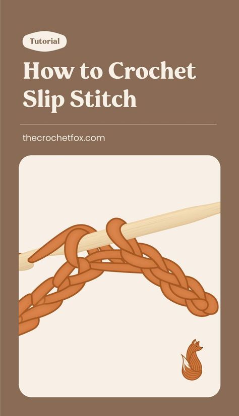 Learn how to move yarn across stitches, join a chain into a circle, join the end of a round with the beginning of the same round, join motifs together, and join pieces together all with the use of slip stitch. This easy slip stitch crochet tutorial for beginners is your ultimate guide to this versatile crochet technique.| More crochet tutorials for beginners at thecrochetfox.com How To Do A Slip Stitch In Crochet, Slip Stitch Crochet Tutorial, How To Slip Stitch Crochet, All Crochet Stitches, Crochet Tutorials For Beginners, Crochet Tutorial For Beginners, Magic Ring Crochet, Slip Stitch Crochet, Large Crochet Hooks