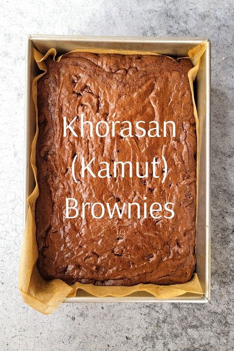 Fresh Milled Brownies, Khorasan Flour Recipes, Fresh Milled Flour Brownies, Graham Flour Recipes, Kamut Flour Recipes, Fresh Milled Flour Desserts, Khorasan Bread, Fresh Milled Flour Cookies, Fresh Milled Flour Recipes