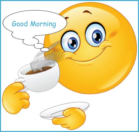 Animated Good Morning, Kaffe Humor, Lach Smiley, Funny Good Morning Wishes, Cute Morning Quotes, Cute Good Morning Gif, Animated Emojis, Good Morning Smiley, Images Emoji