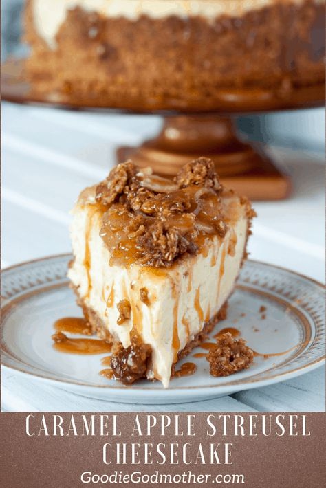 Crumble Cheesecake, Homemade Cheesecake Recipes, Vanilla Bean Cheesecake, Homemade Apple Pie Filling, Apple Streusel, Apple Crumb, Homemade Apple Pie, Caramel Apple Cheesecake, Apple Cheesecake