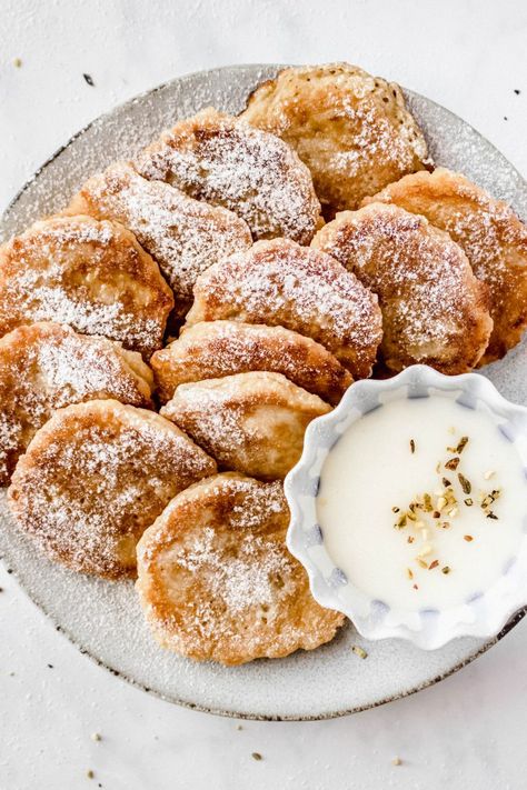 Russian Oladi Recipe With Apples (Russian Pancakes) — Damn, Spicy! Oladi Recipe, Russian Pancakes, Recipe With Apples, Russian Dishes, Brunch Cake, Cake Recepies, Cozy Breakfast, Apple Pancakes, Waffle Cake