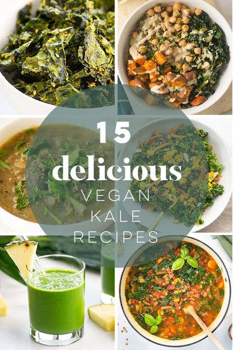 15 Vegan Kale Recipes | Mindful Avocado Vegan Japanese Curry Recipe, Soup Crock Pot Recipes, Vegan Kale Recipes, Vegan Vegetable Soup Recipes, Kale Smoothie Recipes, Vegetarian Lunch Ideas, Tahini Dressing Recipe, Easy Vegan Soup, Salad Kale