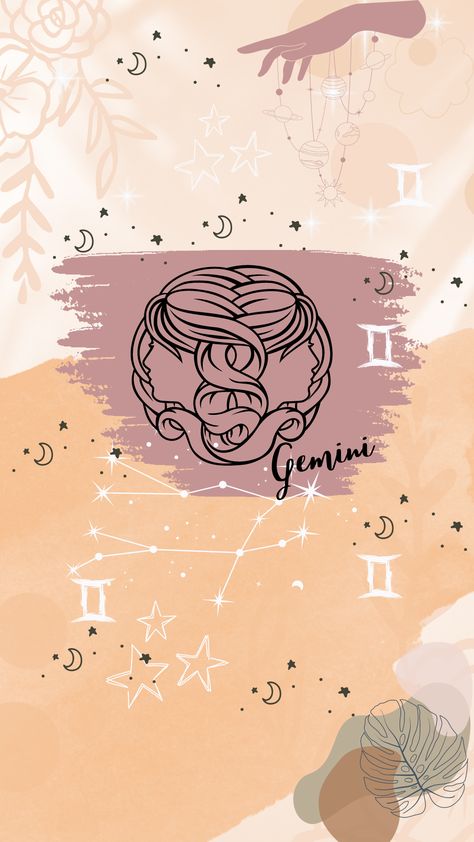 gemini inspired Gemini Wallpaper Iphone, Gemini Art Illustrations, Gemini Wallpaper Aesthetic, Gemini Wallpaper, Gemini Art, Highlight Covers, Iphone Wallpapers, Wallpaper Aesthetic, Mbti