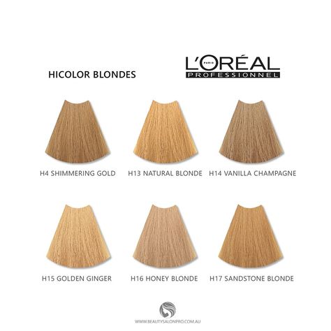 #colourwarehouse #beautymarketplace #hairtoner #haircolour #l'oreal #permanenthaircolour #dye #diy # Loreal Hicolor Blonde, Blonde For Dark Hair, Hicolor Reds, Blonde Color Chart, Champagne Hair Color, Loreal Hicolor, Toner For Blonde Hair, Pale Blonde Hair, Champagne Hair