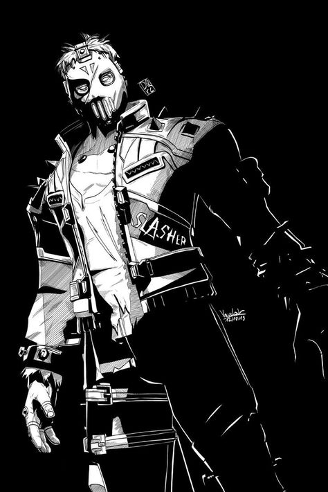 Slasher 76, Art Superhero, Zed League Of Legends, Soldier 76, Art Character Design, Scifi Fantasy Art, Arte Punk, Overwatch Fan Art, Horror Characters