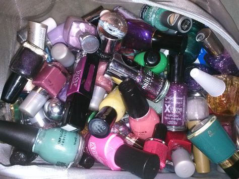 Nail Polish Collection Aesthetic, Nail Polish Aesthetic, 2010s Nostalgia, Colors Of The Rainbow, Nail Polish Collection, Just Girly Things, Party Girls, My Vibe, The Rainbow