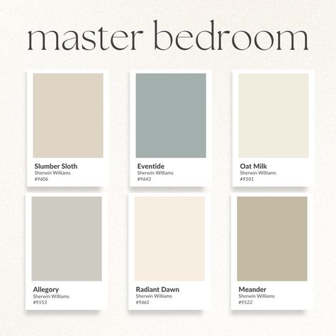 Sherwin Williams Slumber Sloth, Slumber Sloth Sherwin Williams, Sherwin Williams Eventide, Eventide Sherwin Williams, Sherwin Williams Blue, Sherman Williams, Bedroom Paint Colors Master, House Paint Color Combination, Interior Design Plan