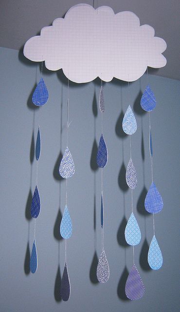 Weather Hanging Craft, Security Envelopes, Make Stuff, Rain Cloud, Toddler Learning Activities, Paper Crafts Diy Tutorials, Graph Paper, Easy Paper Crafts, The Cloud