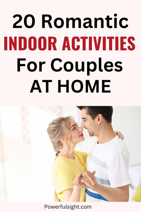 20 Indoor Activities For Couples At Home Activities For Couples At Home, Indoor Activities For Couples, Couples At Home, Romantic Activities, Activities For Couples, Healthy Relationship Tips, Date Night Ideas, Night Ideas, Indoor Activities