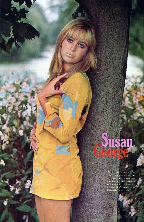 #Sixties | Susan George Susan George Actress, Susan George, English Film, 1970s Glam, 60s Fashion Vintage, George Young, Hollywood Heroines, Child Actors, Vintage Beauty