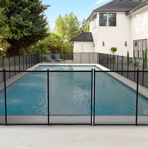 Black Mesh Fencing with 4 Panel(s) Included Above Ground Pool Fence, Mesh Pool Fence, Removable Pool Fence, Fence Around Pool, Pool Safety Fence, Swimming Pool Safety, Outdoor Fencing, Safety Fence, Mesh Fencing