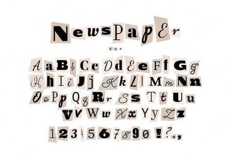 9 Best Newspaper Fonts for Headlines & Body Newspaper Font, Handwritten Alphabet, Historical Fonts, Old School Fonts, Birthday Newspaper, Vector Alphabet, Gothic Lettering, Design Alphabet, Text Poster