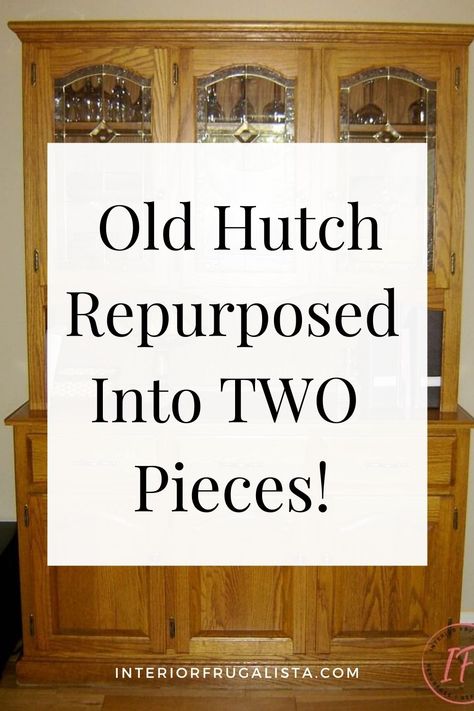 Hutch Bar Ideas, Refurbished Hutch Ideas, Dining Hutch Decor, Hutch Top Repurposed Ideas, Refurbished Hutch, Antique China Hutch, Repurposed China Cabinet, Living Room Hutch, China Hutch Makeover