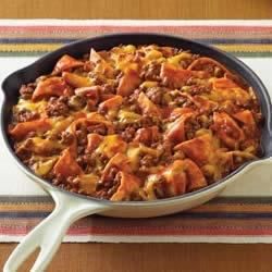 Beef Taco Skillet Beef Taco Skillet, Taco Skillet Recipe, Taco Skillet, Campbells Soup Recipes, Campbells Recipes, Beef Taco, Taco Casserole, Tomato Soup Recipes, Campbell Soup