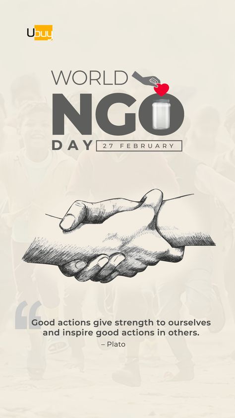 World NGO Day Ngo Poster, World Ngo Day, General Ideas, Work Organization, Creative Posters, Our Planet, Bird Prints, Woman Quotes, Take A