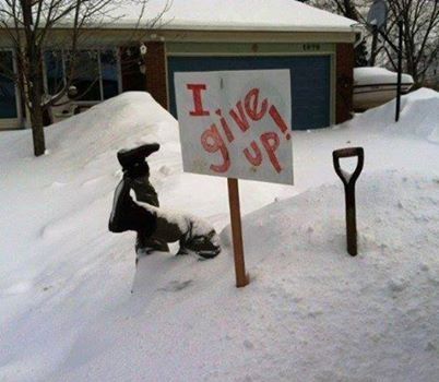 I give up winter snow lol funny quotes humor winter humor Shoveling Snow Humor, Snow Shoveling, Winter Humor, Snow Humor, Funny Baby Images, American Funny Videos, Indian Funny, Best Funny Photos, Shoveling Snow