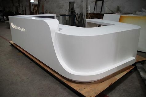 L Shape Reception Desk Design, Corian Reception Desk, Curved Reception Desk Design, Curved Reception Counter, Circular Reception Desk, Round Reception Desks, Office Reception Table Design, Modern Reception Desk Design, Office Counter Design