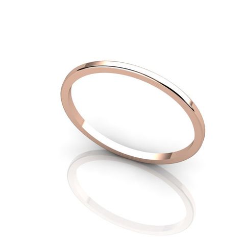 Tiny 14K Rose Gold Band by ChicJoaillerie on Etsy, $75.00 Stackable Rings Wedding, Unique Bands, Zierlicher Ring, Stacking Bands, Plain Bands, Rose Gold Wedding Bands, Ring Stacking, Rose Gold Band, White Gold Earrings