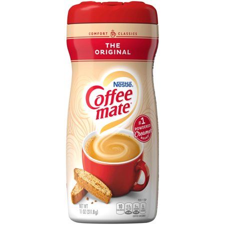 Transform the coffee you like into the coffee you love with Coffee mate The Original coffee creamer. It's rich and smooth with a classic taste that is lactose-free, cholesterol-free, and gluten-free. With Coffee mate non-dairy coffee creamer, you can create your perfect cup of velvety goodness by adding the right amount of flavor you want every timemorning, noon, or night. Check out the variety of delicious flavors Coffee mate has to offer.  Non-dairy, lactose-free, cholesterol-free, and gluten- Coconut Creamer Recipe, Coffee Mate Creamer, Powdered Coffee Creamer, Non Dairy Coffee Creamer, Coffee Shelf, Powder Coffee Creamer, Nestle Coffee Mate, Nestle Coffee, Coconut Creamer