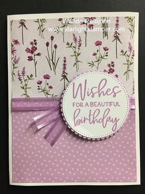 Stampin Up Easter Cards, Stampin Up Sympathy Cards, Easy Greeting Cards, Card Making Ideas Easy, Butterfly Birthday Cards, Designer Paper Cards, Flower Birthday Cards, Stampin Up Birthday Cards, Birthday Cards For Women