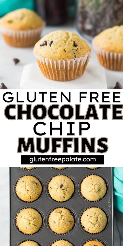 Gluten Free Chocolate Chip Muffins Mini Muffins Gluten Free, Dairy Free Greek Yogurt, Gluten Free Chocolate Chip Muffins, Yummy Fruit Smoothies, Choc Chip Muffins, Mini Chocolate Chip Muffins, Chocolate Chip Muffin Recipe, Gluten Free Chocolate Chip, Slow Cooker Desserts