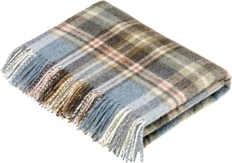 Amazon.com: Moon Wool Plaid Throw Blanket, Pure New Wool, Glen Coe Aqua, Made in UK : Home & Kitchen Country Blankets, Plaid Blankets, Glen Coe, Plaid Throw Blanket, Wool Throw Blanket, Luxury Throws, Plaid Throw, Shetland Wool, Wool Throw