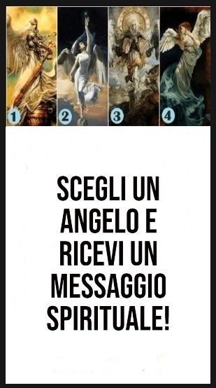 Scegli un angelo e ricevi un messaggio spirituale!