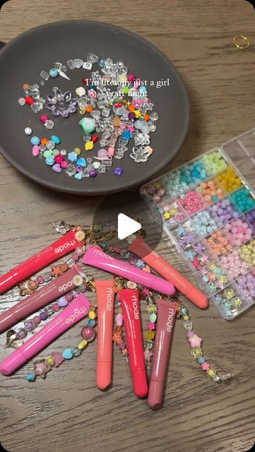 Sydnie Green on Instagram: "LIPGLOSS KEYCHAINS 🍒🧚‍♀️✨ comment “lipgloss” for all the supplies I used!

#craftnight #diycrafts #rhodeliptreatment #lipgloss #girlsnight #lipglosskeychain #makeupfavorites" Lip Gloss Keychain Diy, Lip Gloss Keychain, Lipgloss Keychain, Favorite Makeup Products, Craft Night, August 8, Diy Keychain, Lip Gloss, Keychains