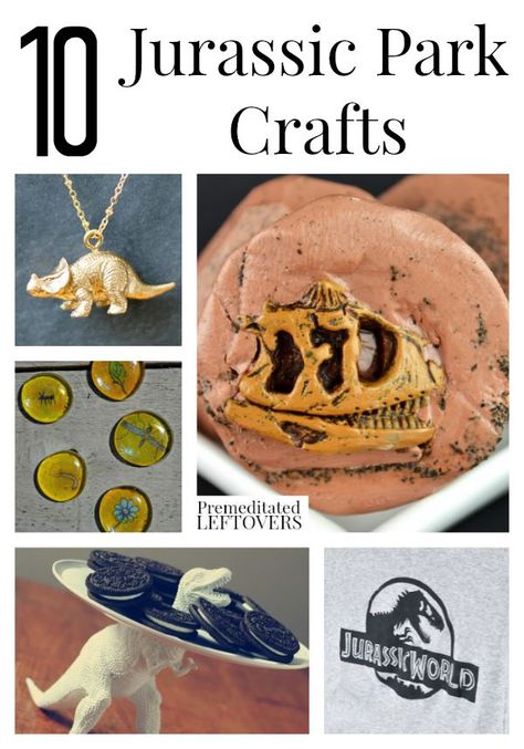 10 Jurassic Park Crafts- These Jurassic Park crafts include something for all ages. Do them with your dino-loving kids at home or at a Jurassic Park party. Jurassic Park Diy, Jurassic Craft, Fossils Activities, Jurassic Birthday, Baby Dinosaur Party, Jurassic Park Birthday Party, Jurassic Park Party, Jurassic Park Birthday, Park Party