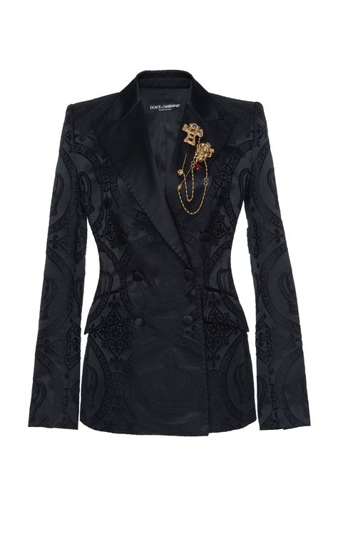 Click product to zoom Lady Suits, Latin Ballroom Dresses, Crown Print, Jacquard Jacket, Beach Wear Outfits, Dark Feminine Aesthetic, Dark Feminine, Blazer Designs, Printed Blazer