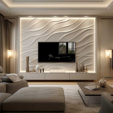 White Background Living Room, Led Tv Wall, Luxury Tv Wall, Tv Wall Panel, Modern Tv Wall Units, Stair Lights, Tv Unit Interior Design, Modern Tv Wall, Latest Living Room Designs