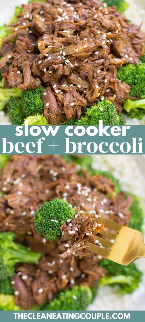 This Healthy Beef and Broccoli is a delicious, paleo meal made in your crockpot or stovetop. Naturally whole30 and gluten free it has a delicious sauce that no one would ever know is clean eating! This recipe uses no cornstarch and is perfect for meal prep! Crockpot Beef And Broccoli, Healthy Beef And Broccoli, Beef And Broccoli Recipe, Beef Dinners, Healthy Beef Recipes, Easy Clean Eating Recipes, Slow Cooker Recipes Beef, Beef And Broccoli, Broccoli Recipe