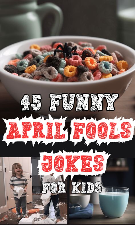 45 Funny April fools jokes for kids to play on parents Funny April Fools Jokes, Practical Jokes Pranks, Prank Ideas, April Fools Day Jokes, Silly Holidays, Harmless Pranks, Best April Fools, Pranks For Kids, April Fools Pranks