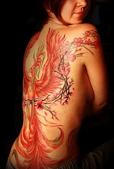 Phoenix Wings Tattoo, Phoenix Back Tattoo, Tattoo People, Full Back Tattoos, 3d Tattoo, Phoenix Tattoo, Badass Tattoos, Wings Tattoo, Back Tattoos