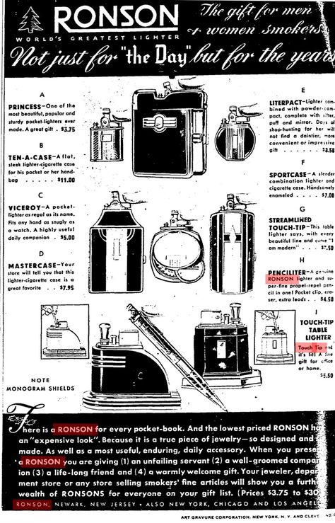 Ronson Art Deco style lighters from the 1930's from my collection. Ronson Lighter, Metal Words, Consignment Shops, Antique Stores, Tv Room, Art Deco Style, Deco Style, My Collection, Art Deco Fashion