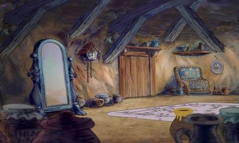 Winnie The Pooh Background, Fairytale Houses, 100 Acre Wood, Winnie The Pooh Pictures, Disney Background, Old Disney, Animation Background, Pooh Bear, Animation Film