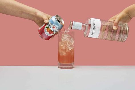 Easy San Pellegrino Soda Cocktails - Thrillist Drunken Desserts, Fruity Summer Drinks, Soda Cocktails, Drink Recipies, Sparkling Lemonade, Grapefruit Soda, Orange Drinks, Brunch Drinks, Light Rum