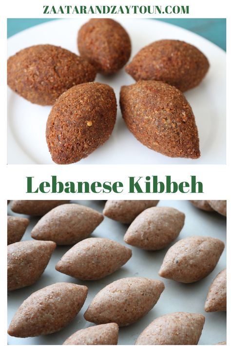 How To Make Kibbeh, Kibbee Lebanese, Authentic Lebanese Recipes, Kufteh Recipe, Kibeh Lebanese, Lebanese Kibbeh Recipe, Kibbe Recipe, Lebanese Appetizers, Kubba Recipe