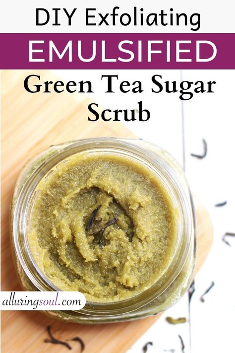 Emulsified Sugar Scrub Recipe, Frankincense Anti Aging, Emulsified Sugar Scrub, Cleaning Face, Diy Eye Cream, Butter Tea, Sugar Scrub Recipe, Matcha Green Tea Powder, Scrub Recipe