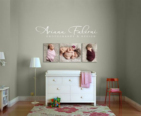 Love this wall color Newborn Canvas Ideas Wall Art, Newborn Photo Wall Display, Picture Display Wall, Virtual Room, Wedding Photo Walls, Picture Displays, Family Pictures On Wall, Photo Wall Display, Camille Rose