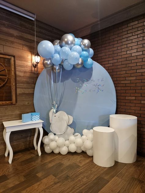 Elephant Balloon Garland, Elephant Boy Baby Shower Theme, Elephant Balloon Arch, Elephant Theme Baby Shower Boy, Baby Shower Elephant Theme Boy, Elephant Baby Shower Backdrop, Elephant Backdrop, Elephant Baby Shower Theme Boy, Elephant Baby Shower Invitations Boy