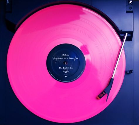 All I want for Christmas is the Pink Vinyl edition of Madonna's "Confessions on the Dance Floor" Pink Dj Aesthetic, Pink Thing, Image Wall, Teacher Aesthetic, Pink Music, Pink Crafts, Dj Images, I Believe In Pink, Bright Ideas