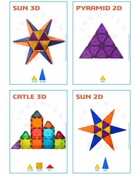 Free Magnetic Tile Printables, Magnatiles Ideas Printable, Magna Tiles Printables, Magnatile Activities, Magnatiles Printables Free, Stem Toys For Kids, Magnet Tiles, Magnet Activities, Magnetic Building Tiles