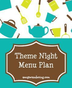 Theme Night Menu Plan - Our theme night menu assigns a food category to each night, then I choose our meals based on what is in our fridge & pantry that week. Great for busy school nights! Fridge Pantry, Monthly Menu, Weekly Menu Planning, Are We There Yet, Fast Food Menu, Healthy Menu, Menu Plan, Menu Planners, Freezer Cooking