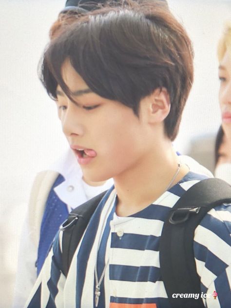 BOI PUT THAT TONGUE BACK IN YOUR MOUTH AND LEARN ABOUT JISOOS Seungmin Tongue Out, Lee Know Tongue, Jeongin Tongue, In Skz, Yang Jeongin, Stray Kids Seungmin, Kid Memes, Busan, My Only Love