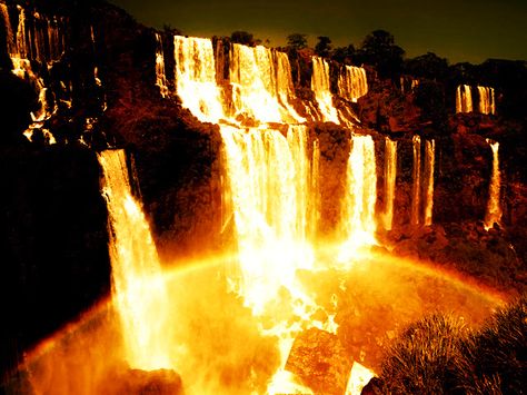 Lava Waterfall | Flickr - Photo Sharing! Fire Waterfall, Lava Waterfall, Gothic Images, Orange Diamond, Park House, Water Ice, Fire Water, San Fran, Park Homes