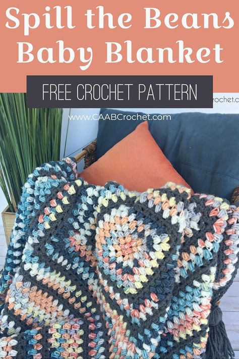 Crochet Baby Blanket Free Pattern, Crocheted Blanket, Decor Crochet, Crochet Granny Square Blanket, Pattern Inspiration, Crochet Buttons, Haken Baby, Crochet Patterns Free Blanket, Afghan Patterns