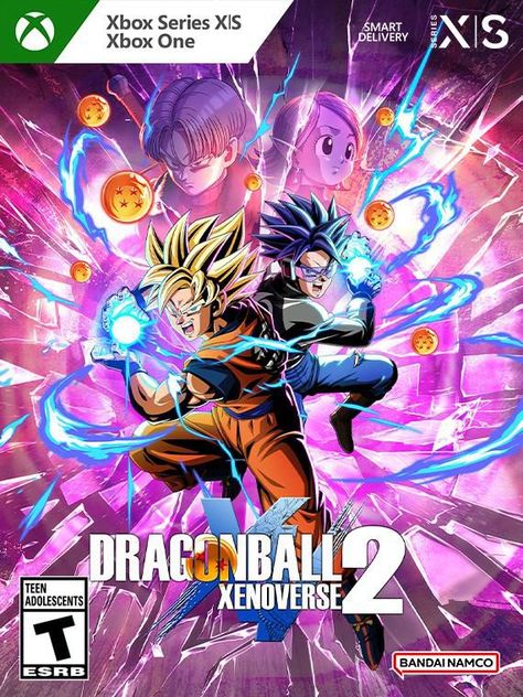 YOUR STORY, YOUR AVATAR, YOUR DRAGON BALL WORLD DRAGON BALL XENOVERSE 2 is the ultimate DRAGON BALL gaming experience, packed with thrilling action, epic battles, and endless customization options now available with improved graphics on New Gen! Create your own character, explore Conton City, and team up with iconic characters from the series as a teacher to train and be ready to battle against formidable enemies to rescue the flow of History! Xbox Series X and Series S Games Video Games Dragon Ball Xenoverse 2, Dragonforce Album Cover, Xbox X Series, Ultimate Dragon, Xbox Series X Games, Sonic Xbox 360, Create Your Own Character, New Dragon, X Games