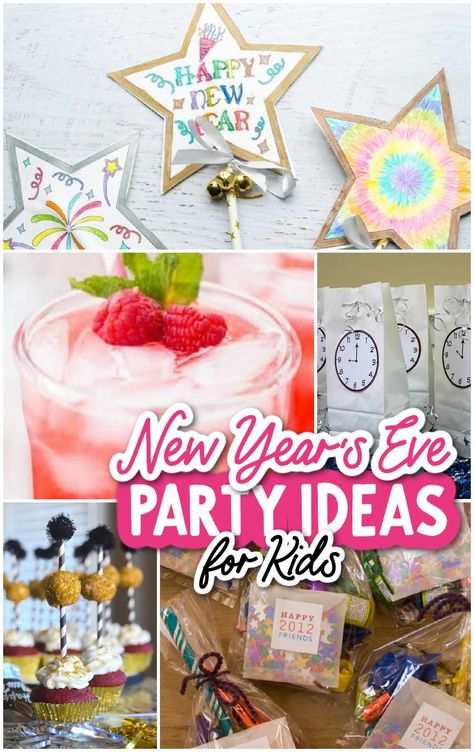 New Years With Kids, Countdown Activities, New Year's Eve Countdown, Kids Hero, Cocktail And Mocktail, Party Poppers, Party Kits, Happy Party, Fun Treats