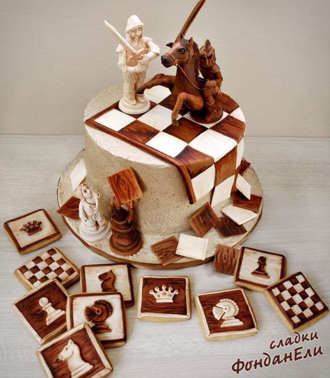 Chess Cake, Cupcakes Design, Best Sugar Cookie Recipe, Childrens Birthday Cakes, Cakes For Men, Occasion Cakes, Grooms Cake, Chess Pieces, Cakepops